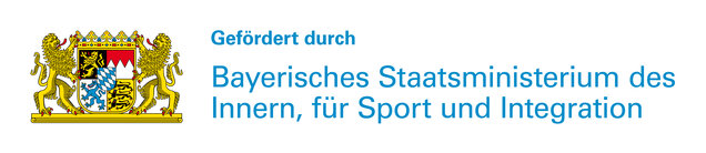 Förderlogo des Bayerischen Staatsministeriums des Inneren, für Sport und Integration