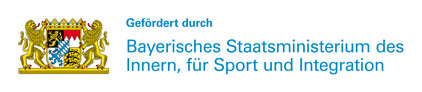 Förderlogo des Bayerischen Staatsministeriums des Inneren, für Sport und Integration