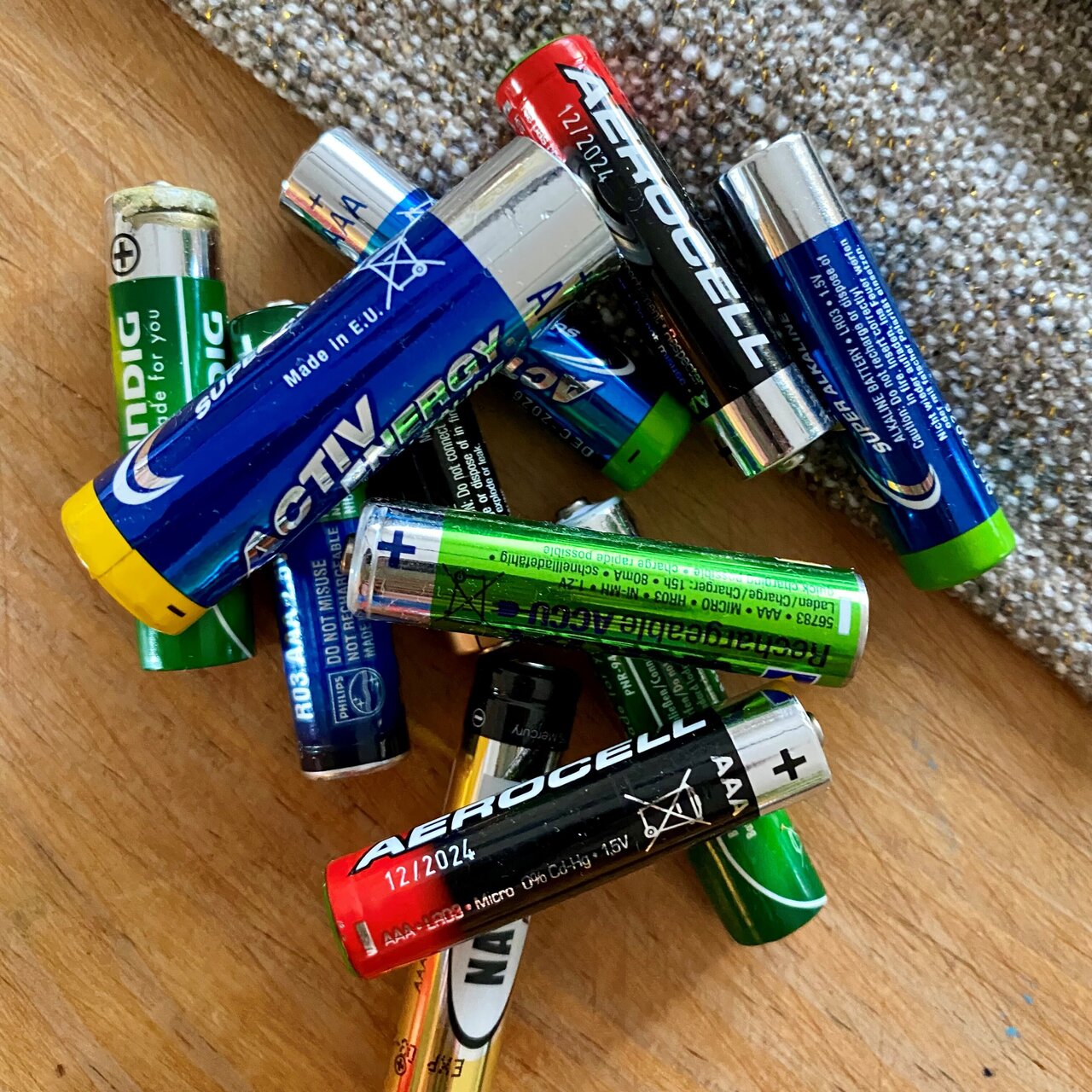 Foto einiger Batterien.