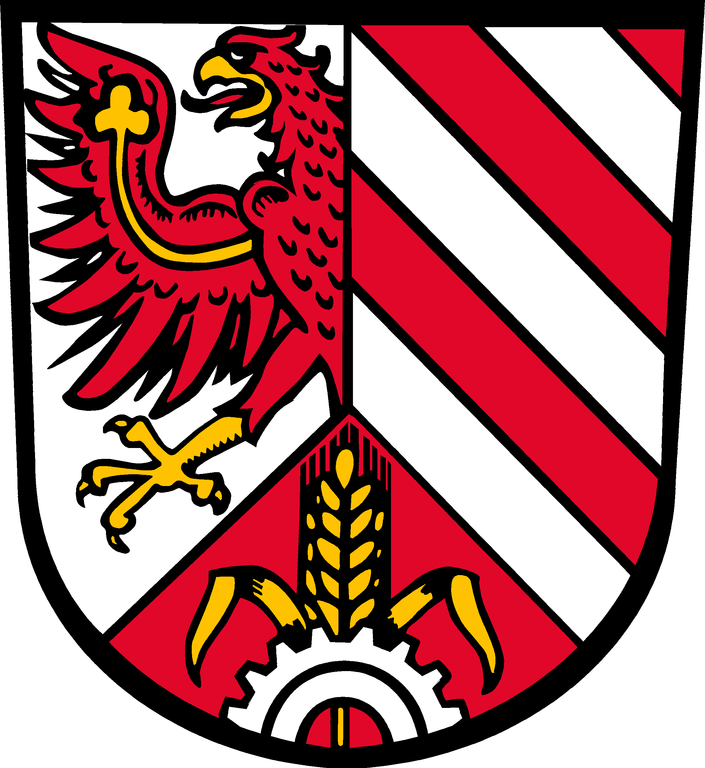 Das Bild zeigt das Wappen des Landkreises Fürth.