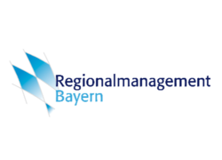 Logo Regionalmanagement Bayern. Beim Klicken öffnet sich die Informationswebsite des Bayerischen Staatsministeriums  für Wirtschaft, Landesentwicklung und Energie 