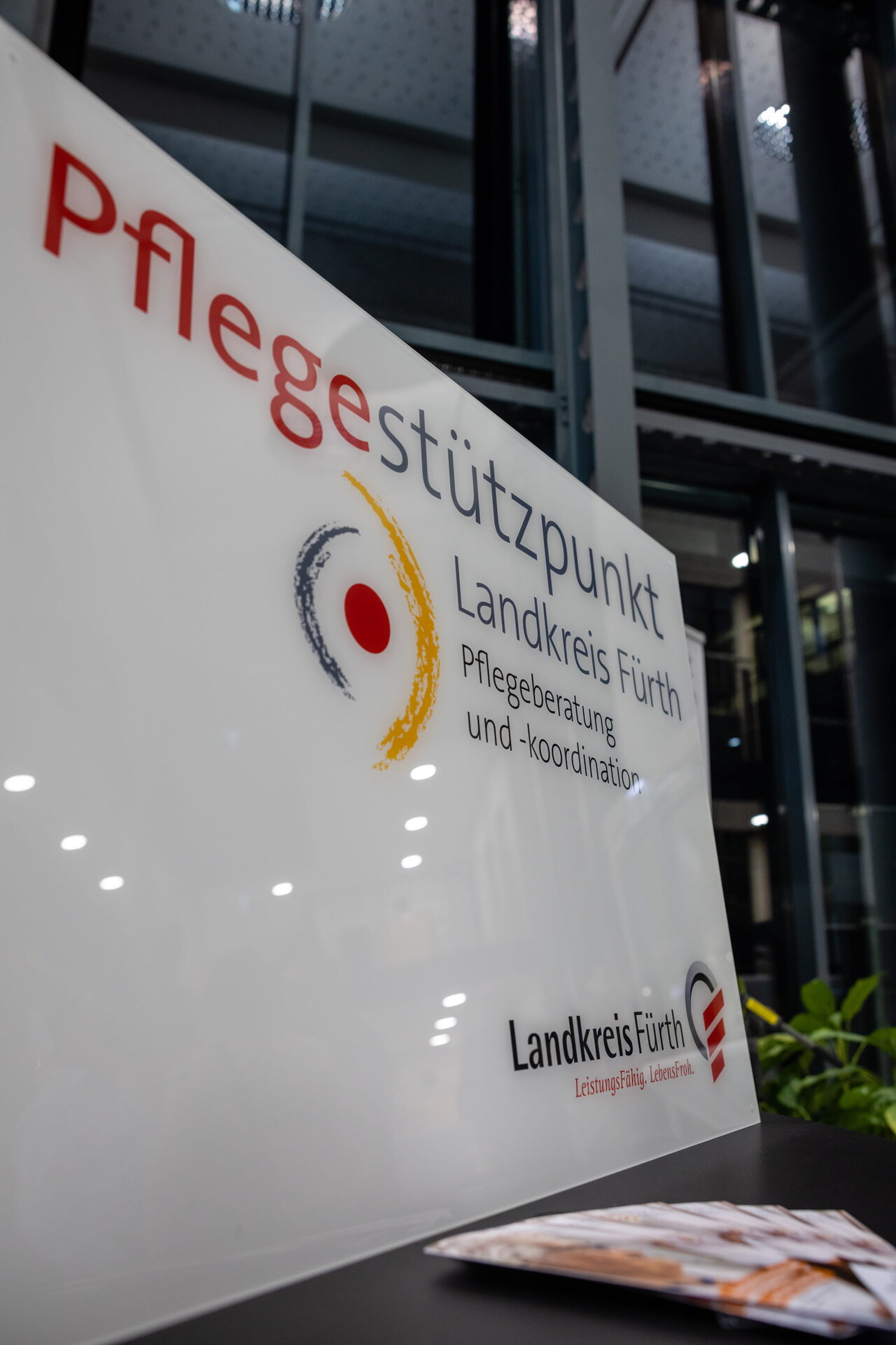 Schild: Pflegestützpunkt