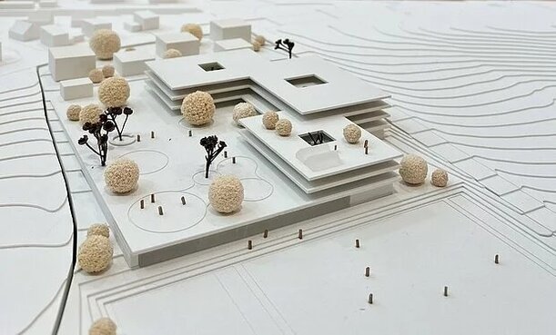 Bild Modell neues Gymnasium Cadolzburg