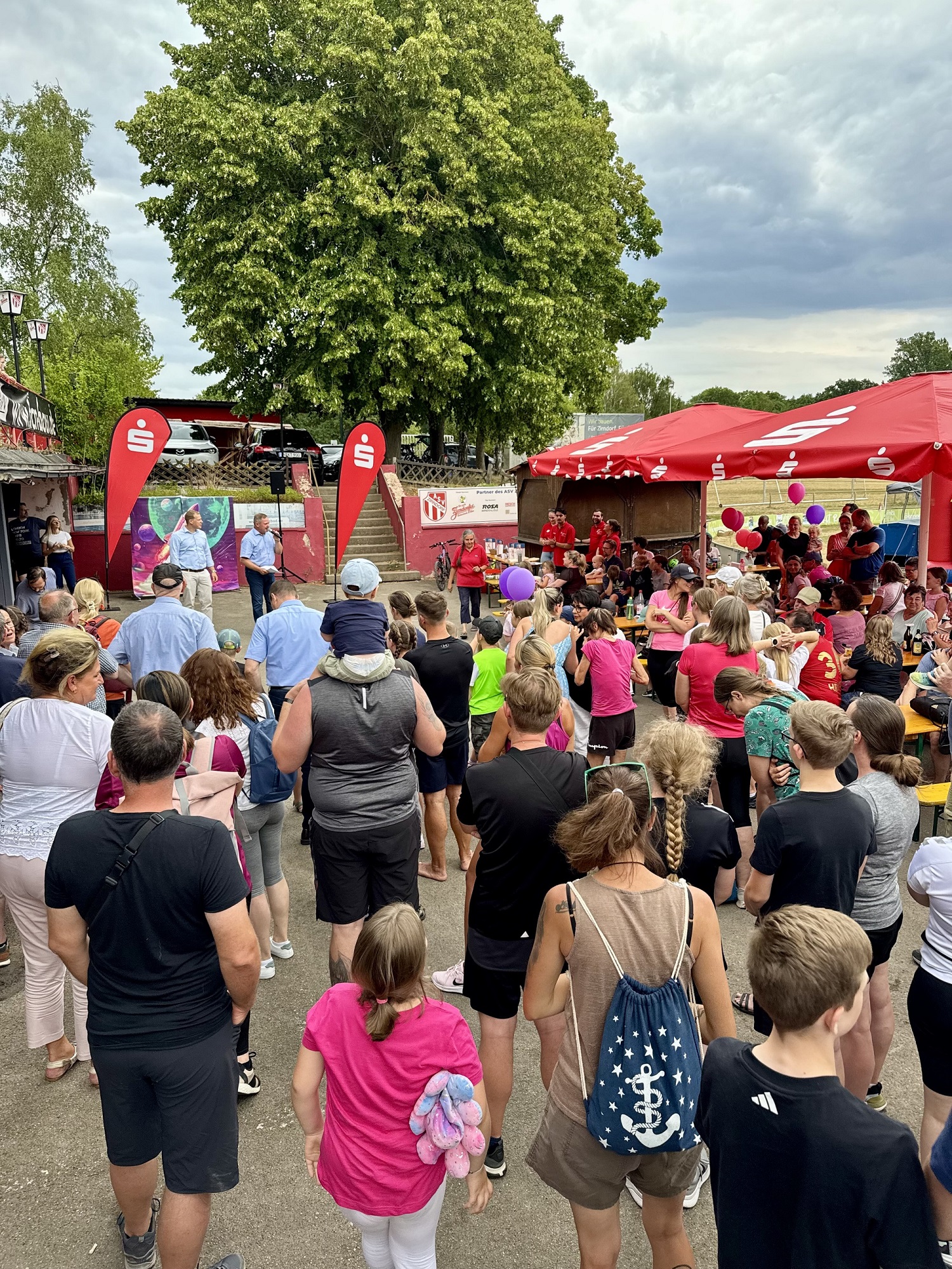 Das Bild zeigt den Start und das Ziel der Radtour