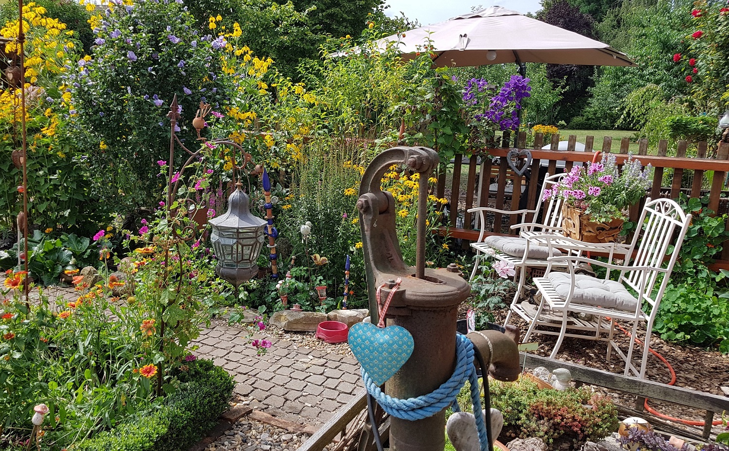 Das Bild zeigt einen Garten.