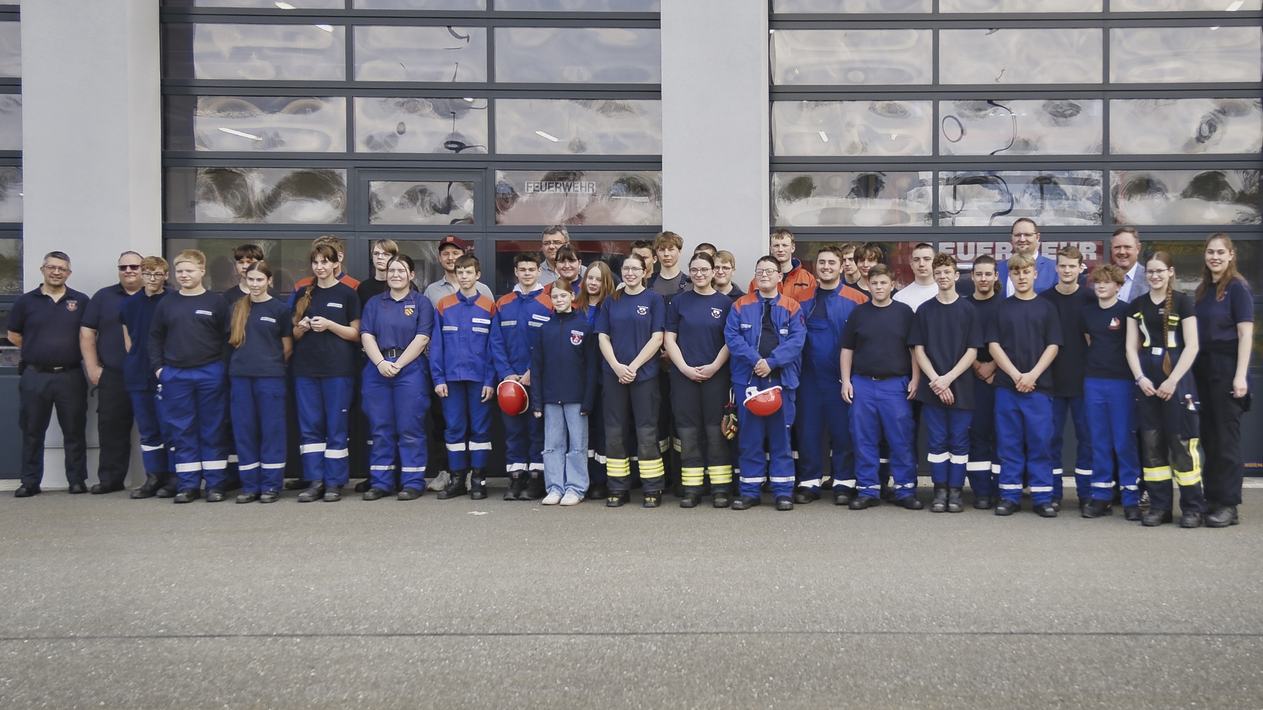 Gruppenbild der Teilnehmer der Jugendleistungsspange