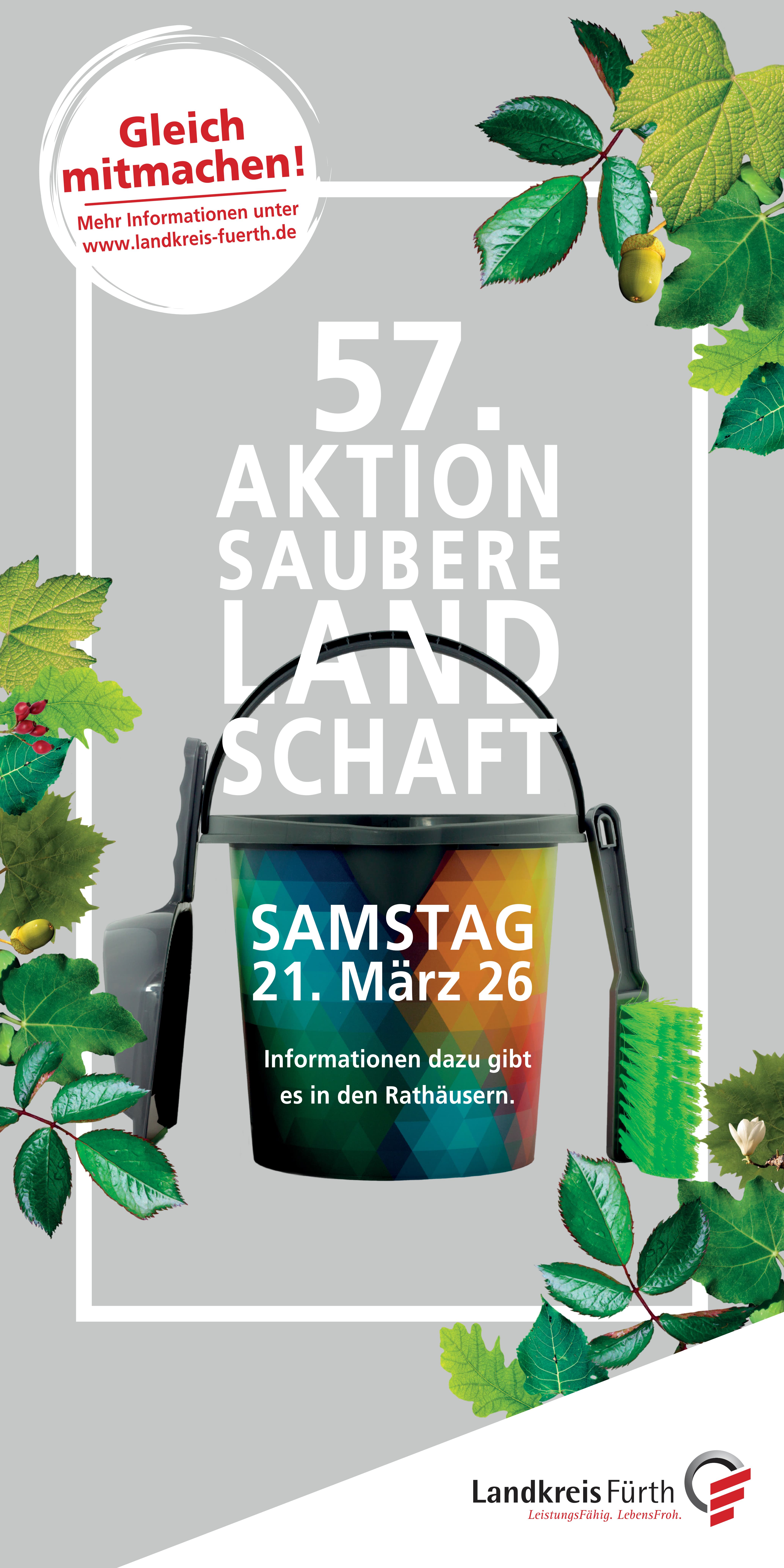 Plakat Aktion saubere Landschaft